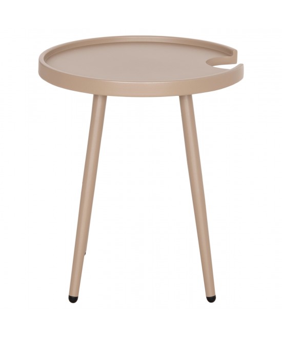 ΤΡΑΠΕΖΙ ΒΟΗΘΗΤΙΚΟ ΣΤΡΟΓΓΥΛΟ ΕΞ.ΧΩΡΟΥ TEROC HM6433.03 ΑΛΟΥΜΙΝΙΟ ΚΑΠΟΥΤΣΙΝΟ Φ47x53Υεκ