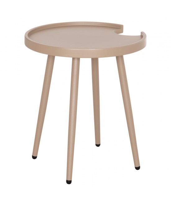 ΤΡΑΠΕΖΙ ΒΟΗΘΗΤΙΚΟ ΣΤΡΟΓΓΥΛΟ ΕΞ.ΧΩΡΟΥ TEROC HM6433.03 ΑΛΟΥΜΙΝΙΟ ΚΑΠΟΥΤΣΙΝΟ Φ47x53Υεκ