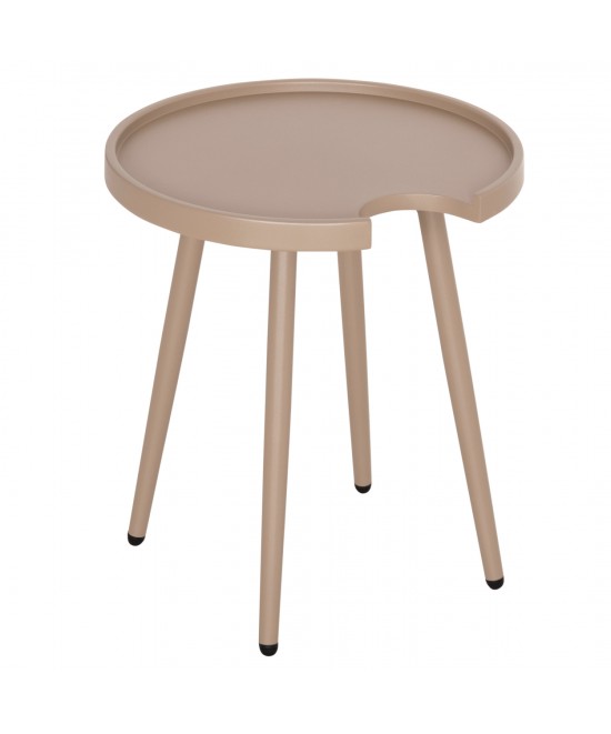 ΤΡΑΠΕΖΙ ΒΟΗΘΗΤΙΚΟ ΣΤΡΟΓΓΥΛΟ ΕΞ.ΧΩΡΟΥ TEROC HM6433.03 ΑΛΟΥΜΙΝΙΟ ΚΑΠΟΥΤΣΙΝΟ Φ47x53Υεκ