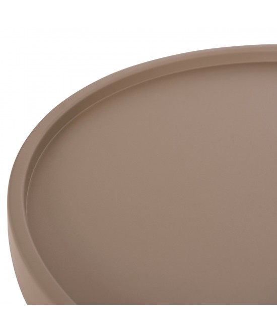 ΤΡΑΠΕΖΙ ΒΟΗΘΗΤΙΚΟ ΣΤΡΟΓΓΥΛΟ ΕΞ.ΧΩΡΟΥ TEROC HM6433.03 ΑΛΟΥΜΙΝΙΟ ΚΑΠΟΥΤΣΙΝΟ Φ47x53Υεκ