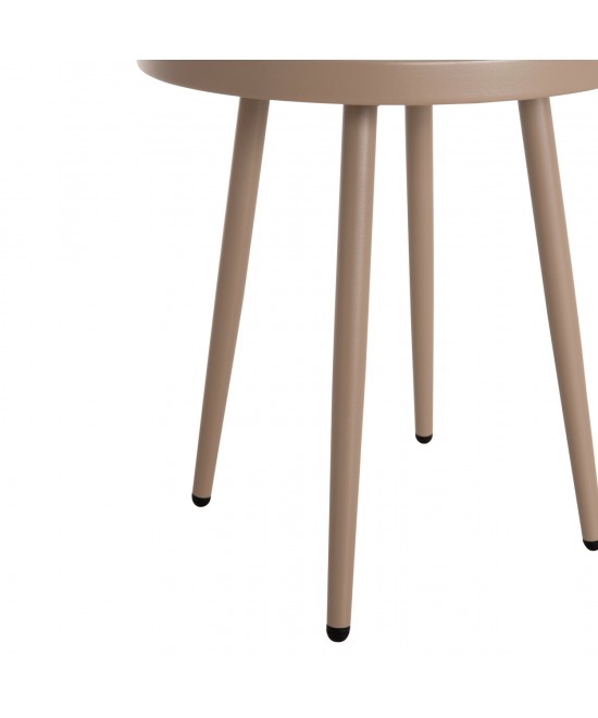 ΤΡΑΠΕΖΙ ΒΟΗΘΗΤΙΚΟ ΣΤΡΟΓΓΥΛΟ ΕΞ.ΧΩΡΟΥ TEROC HM6433.03 ΑΛΟΥΜΙΝΙΟ ΚΑΠΟΥΤΣΙΝΟ Φ47x53Υεκ