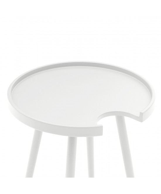 ΤΡΑΠΕΖΙ ΒΟΗΘΗΤΙΚΟ ΣΤΡΟΓΓΥΛΟ ΕΞ.ΧΩΡΟΥ TEROC HM6433.02 ΑΛΟΥΜΙΝΙΟ ΛΕΥΚΟ Φ47x53Υεκ