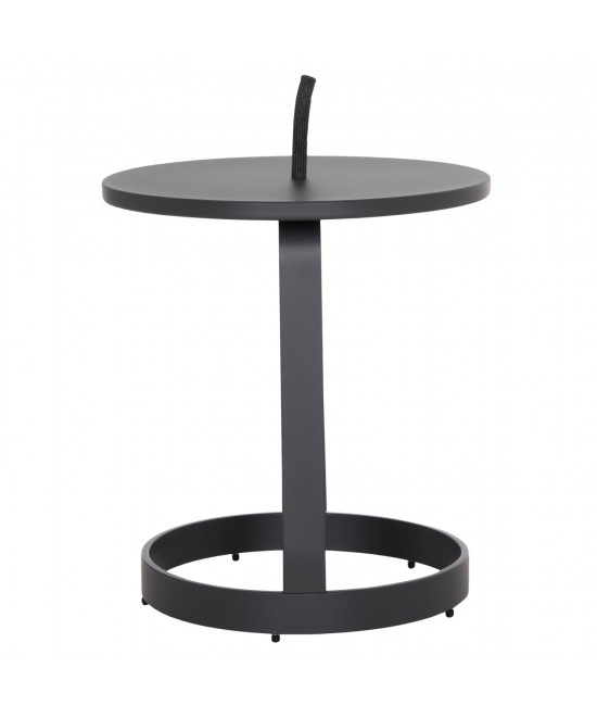 ΤΡΑΠΕΖΙ ΒΟΗΘΗΤΙΚΟ ΕΞ.ΧΩΡΟΥ MINO HM6432.01 ΑΛΟΥΜΙΝΙΟ & ΣΧΟΙΝΙ ΓΚΡΙ Φ47x53Υεκ