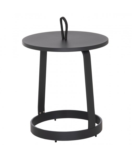 ΤΡΑΠΕΖΙ ΒΟΗΘΗΤΙΚΟ ΕΞ.ΧΩΡΟΥ MINO HM6432.01 ΑΛΟΥΜΙΝΙΟ & ΣΧΟΙΝΙ ΓΚΡΙ Φ47x53Υεκ