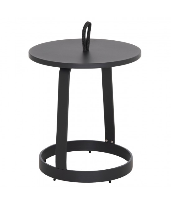 ΤΡΑΠΕΖΙ ΒΟΗΘΗΤΙΚΟ ΕΞ.ΧΩΡΟΥ MINO HM6432.01 ΑΛΟΥΜΙΝΙΟ & ΣΧΟΙΝΙ ΓΚΡΙ Φ47x53Υεκ