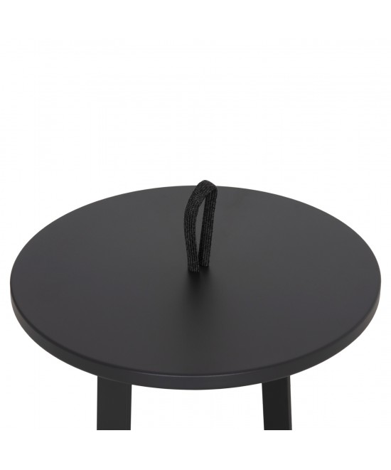 ΤΡΑΠΕΖΙ ΒΟΗΘΗΤΙΚΟ ΕΞ.ΧΩΡΟΥ MINO HM6432.01 ΑΛΟΥΜΙΝΙΟ & ΣΧΟΙΝΙ ΓΚΡΙ Φ47x53Υεκ