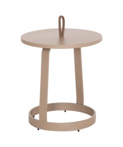 ΤΡΑΠΕΖΙ ΒΟΗΘΗΤΙΚΟ ΕΞ.ΧΩΡΟΥ MINO HM6432.03 ΑΛΟΥΜΙΝΙΟ & ΣΧΟΙΝΙ ΚΑΠΟΥΤΣΙΝΟ Φ47x53Υεκ