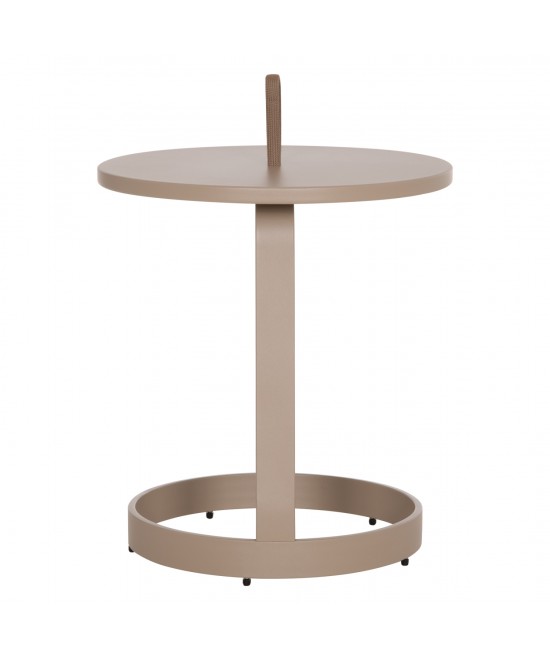 ΤΡΑΠΕΖΙ ΒΟΗΘΗΤΙΚΟ ΕΞ.ΧΩΡΟΥ MINO HM6432.03 ΑΛΟΥΜΙΝΙΟ & ΣΧΟΙΝΙ ΚΑΠΟΥΤΣΙΝΟ Φ47x53Υεκ