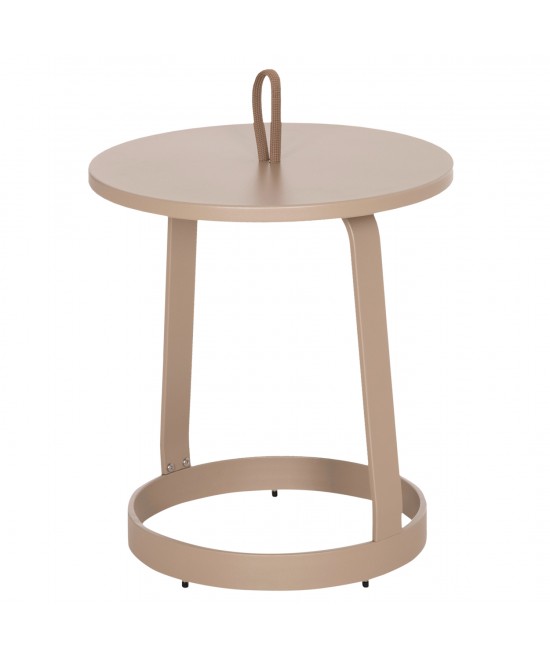 ΤΡΑΠΕΖΙ ΒΟΗΘΗΤΙΚΟ ΕΞ.ΧΩΡΟΥ MINO HM6432.03 ΑΛΟΥΜΙΝΙΟ & ΣΧΟΙΝΙ ΚΑΠΟΥΤΣΙΝΟ Φ47x53Υεκ