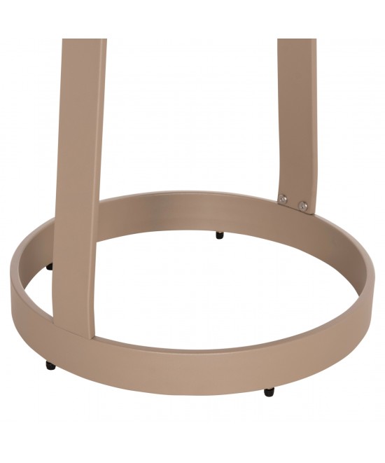 ΤΡΑΠΕΖΙ ΒΟΗΘΗΤΙΚΟ ΕΞ.ΧΩΡΟΥ MINO HM6432.03 ΑΛΟΥΜΙΝΙΟ & ΣΧΟΙΝΙ ΚΑΠΟΥΤΣΙΝΟ Φ47x53Υεκ