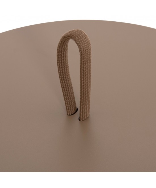 ΤΡΑΠΕΖΙ ΒΟΗΘΗΤΙΚΟ ΕΞ.ΧΩΡΟΥ MINO HM6432.03 ΑΛΟΥΜΙΝΙΟ & ΣΧΟΙΝΙ ΚΑΠΟΥΤΣΙΝΟ Φ47x53Υεκ