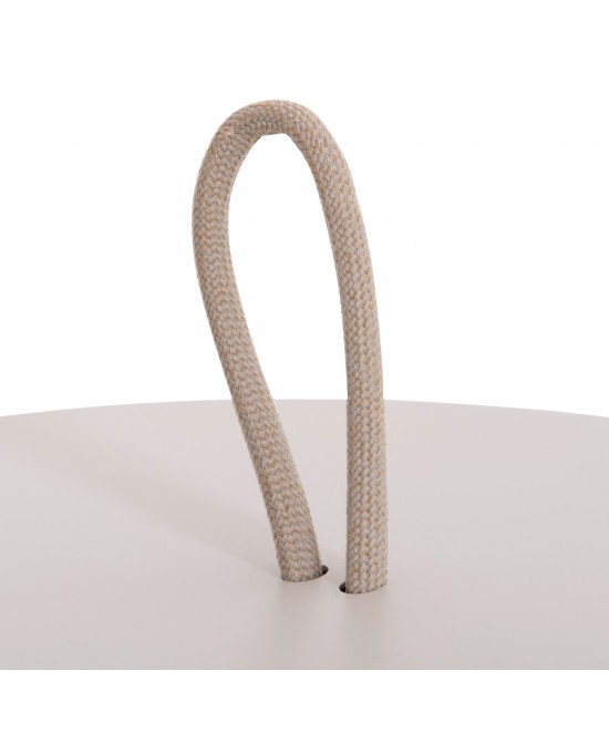 ΤΡΑΠΕΖΙ ΒΟΗΘΗΤΙΚΟ ΕΞ.ΧΩΡΟΥ MINO HM6432.02 ΑΛΟΥΜΙΝΙΟ ΛΕΥΚΟ & ΣΧΟΙΝΙ ΜΠΕΖ Φ47x53Υεκ