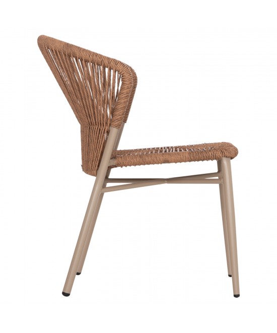 ΚΑΡΕΚΛΑ ΑΛΟΥΜΙΝΙΟΥ LYNN HM6267.03 ΚΑΠΟΥΤΣΙΝΟ ΣΚΕΛΕΤΟΣ-P.E.RATTAN ΦΥΣΙΚΟ 57x62x78Υεκ