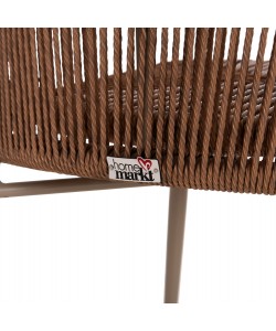 ΚΑΡΕΚΛΑ ΑΛΟΥΜΙΝΙΟΥ LYNN HM6267.03 ΚΑΠΟΥΤΣΙΝΟ ΣΚΕΛΕΤΟΣ-P.E.RATTAN ΦΥΣΙΚΟ 57x62x78Υεκ