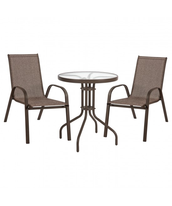 ΣΕΤ ΤΡΑΠΕΖΑΡΙΑ 3ΤΜΧ ΚΑΡΕΚΛΕΣ ΚΑΙ ΤΡΑΠΕΖΙ HM5181.02