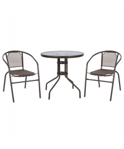 ΣΕΤ ΕΞΩΤ. ΧΩΡΟΥ 3ΤΜΧ HM10712 ΚΑΦΕ ΜΕΤΑΛΛΟ-ΓΥΑΛΙ ΑΣΦΑΛΕΙΑΣ-ΚΑΦΕ TEXTILENE