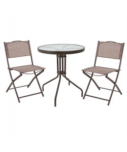 ΣΕΤ ΕΞ.ΧΩΡΟΥ 3ΤΜΧ LIMA HM21038.02 ΤΡΑΠΕΖΙ LIMA & 2 ΠΤΥΣΣΟΜΕΝΕΣ ΚΑΡΕΚΛΕΣ ΚΑΦΕ