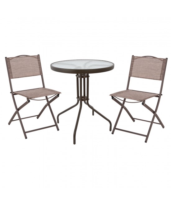 ΣΕΤ ΕΞ.ΧΩΡΟΥ 3ΤΜΧ LIMA HM21038.02 ΤΡΑΠΕΖΙ LIMA & 2 ΠΤΥΣΣΟΜΕΝΕΣ ΚΑΡΕΚΛΕΣ ΚΑΦΕ