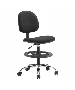 ΣΚΑΜΠΟ ΜΕ ΥΠΟΠΟΔΙΟ DROMEN HM1210.01 ΜΑΥΡΟ ΥΦΑΣΜΑ-ΒΑΣΗ ΧΡΩΜΙΟΥ 48x60x130Υεκ