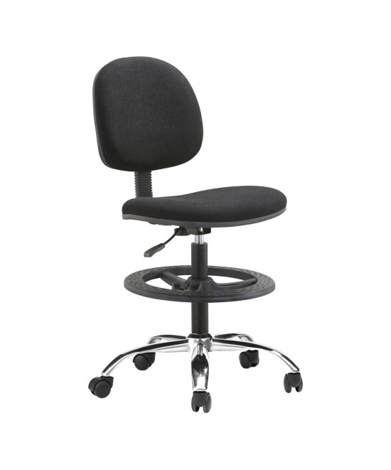 ΣΚΑΜΠΟ ΜΕ ΥΠΟΠΟΔΙΟ DROMEN HM1210.01 ΜΑΥΡΟ ΥΦΑΣΜΑ-ΒΑΣΗ ΧΡΩΜΙΟΥ 48x60x130Υεκ