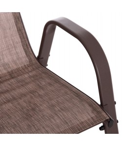 ΣΕΤ ΤΡΑΠΕΖΑΡΙΑΣ 5ΤΜΧ BRAVO HM10731.02--4 ΚΑΡΕΚΛΕΣ & ΤΡΑΠΕΖΙ 120x70εκ ΚΑΦΕ