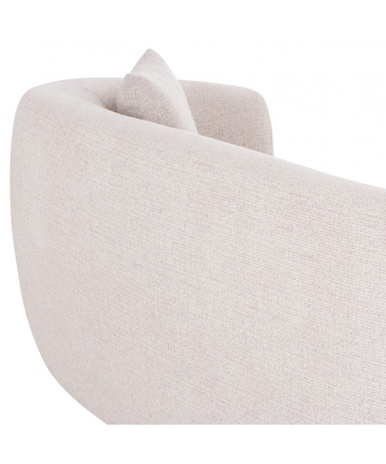 ΚΑΝΑΠΕΣ 3-ΘΕΣΙΟΣ NORD HM3321.02 ΑΝΟΙΧΤΟ ΜΠΕΖ ΥΦΑΣΜΑ 230x96x75Υεκ.