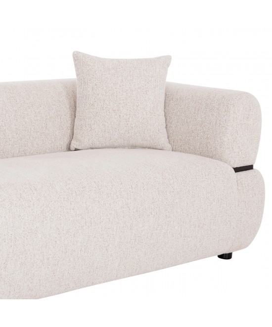 ΚΑΝΑΠΕΣ 3-ΘΕΣΙΟΣ ARCTIS HM3327.02 ΑΝΟΙΧΤΟ ΜΠΕΖ ΥΦΑΣΜΑ 229x88x88Υεκ.