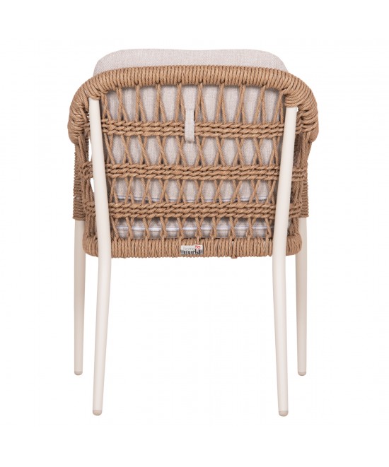 ΠΟΛΥΘΡΟΝΑ BOXER HM6556.02 ΑΛΟΥΜΙΝΙΟ & OLEFIN ΜΠΕΖ-TWIST WICKER 58x60x80Yεκ