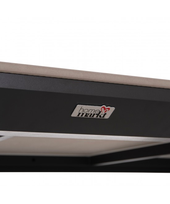 ΤΡΑΠΕΖΙ ΤΡΑΠΕΖΑΡΙΑΣ STAD HM6557.01 ΓΚΡΙ ΑΛΟΥΜΙΝΙΟ & SINTERED STONE TOP 180x90x74Υεκ