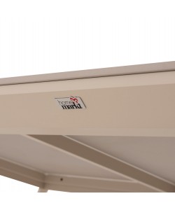 ΤΡΑΠΕΖΙ ΤΡΑΠΕΖΑΡΙΑΣ STAD HM6557.02 ΜΠΕΖ ΑΛΟΥΜΙΝΙΟ--ΛΕΥΚΟ SINTERED STONE 180x90x75Υεκ