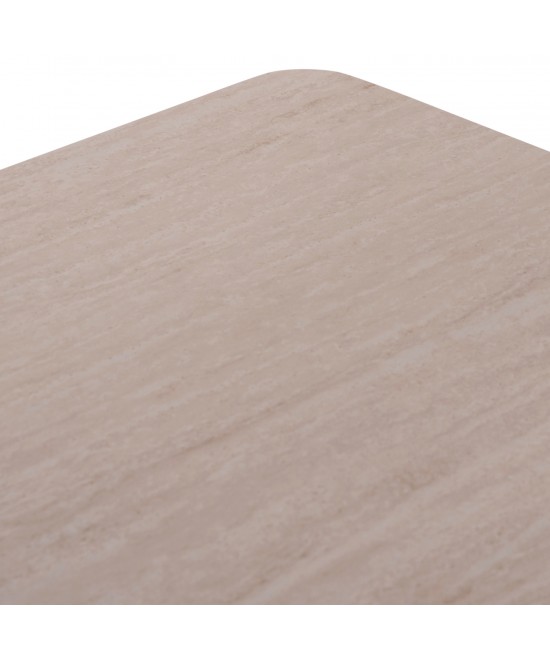 ΤΡΑΠΕΖΙ ΤΡΑΠΕΖΑΡΙΑΣ STAD HM6558.02 ΜΠΕΖ ΑΛΟΥΜΙΝΙΟ--ΛΕΥΚΟ SINTERED STONE 220x100x74Υεκ