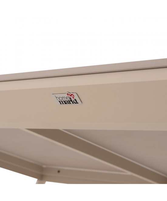 ΤΡΑΠΕΖΙ ΤΡΑΠΕΖΑΡΙΑΣ STAD HM6558.02 ΜΠΕΖ ΑΛΟΥΜΙΝΙΟ--ΛΕΥΚΟ SINTERED STONE 220x100x74Υεκ