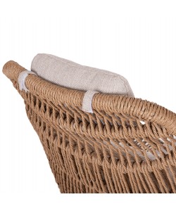 ΠΟΛΥΘΡΟΝΑ LOUNGE ΜΕ ΥΠΟΠΟΔΙΟ REMVAZZO HM6561.02 ΑΛΟΥΜΙΝΙΟ ΜΠΕΖ--WICKER 90x85x96Υεκ