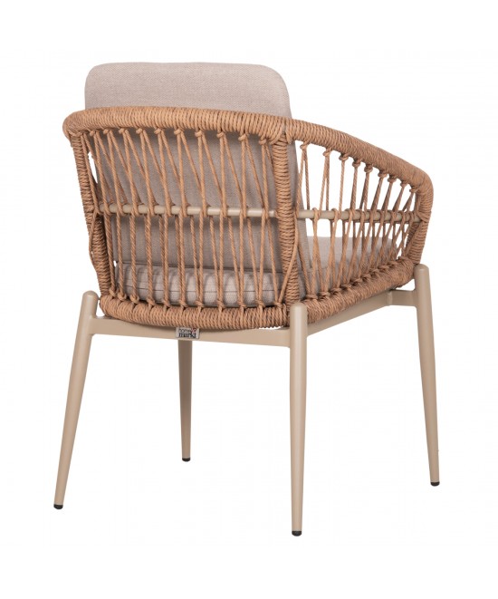 ΠΟΛΥΘΡΟΝΑ ΑΛΟΥΜΙΝΙΟΥ GALDIN HM6272.03 ΚΑΠΟΥΤΣΙΝΟ-P.E.RATTAN-ΜΠΕΖ ΥΦΑΣΜΑ 65x60x76Υεκ