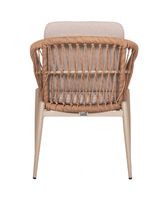 ΠΟΛΥΘΡΟΝΑ ΑΛΟΥΜΙΝΙΟΥ GALDIN HM6272.03 ΚΑΠΟΥΤΣΙΝΟ-P.E.RATTAN-ΜΠΕΖ ΥΦΑΣΜΑ 65x60x76Υεκ