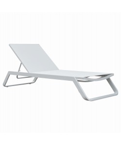 ΞΑΠΛΩΣΤΡΑ ΑΛΟΥΜΙΝΙΟΥ MARIMAR HM6562.02 ΣΚΕΛΕΤΟΣ & TEXTILENE ΛΕΥΚΟ 220x67.5x31.5Υεκ