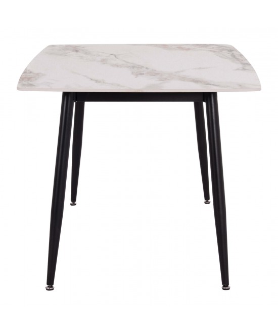 ΤΡΑΠΕΖΙ RAVEN HM18149.04 ΚΕΡΑΜΙΚΟ TOP ΜΕ ΟΨΗ ΛΕΥΚΟ/ΚΑΦΕ ΜΑΡΜΑΡΟ 140x80x74Υεκ.