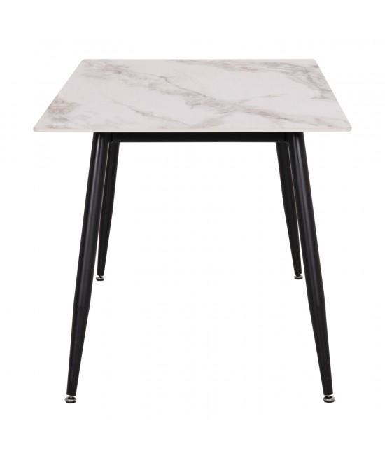 ΤΡΑΠΕΖΙ RAVEN HM18150.04 ΚΕΡΑΜΙΚΟ TOP ΜΕ ΟΨΗ ΛΕΥΚΟ/ΚΑΦΕ ΜΑΡΜΑΡΟ 160x80x74Υεκ.