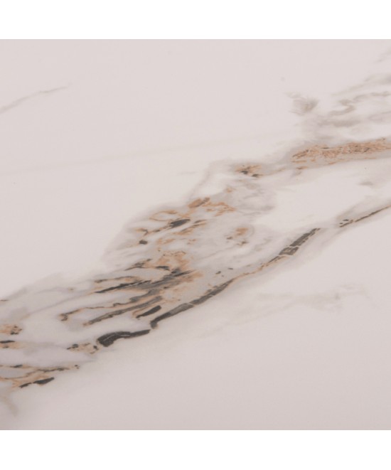 ΤΡΑΠΕΖΙ RAVEN HM18150.04 ΚΕΡΑΜΙΚΟ TOP ΜΕ ΟΨΗ ΛΕΥΚΟ/ΚΑΦΕ ΜΑΡΜΑΡΟ 160x80x74Υεκ.