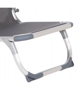 ΚΑΡΕΚΛΑΚΙ ΠΑΡΑΛΙΑΣ ΑΛΟΥΜINIOY ΒΑΡ.ΤΥΠΟΥ ΨΗΛΗ ΠΛΑΤΗ ALMIRA HM5053.10 ΓΚΡΙ 55x71x66Υεκ