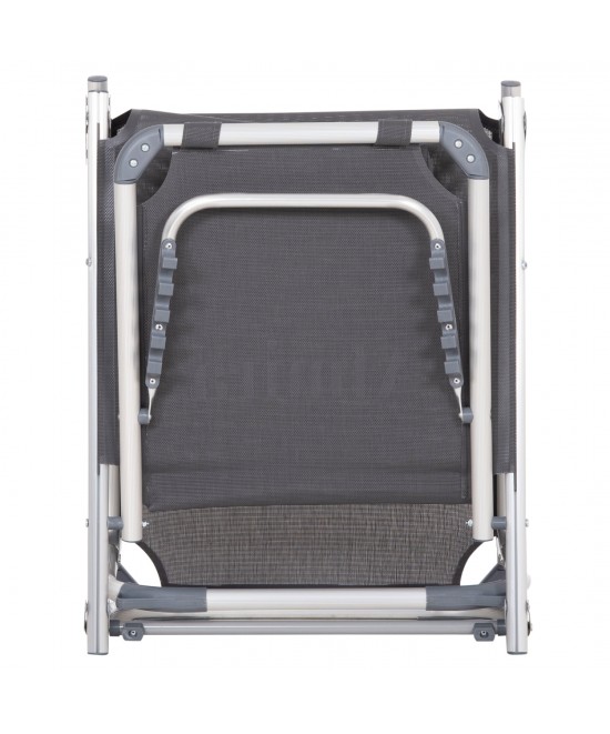 ΞΑΠΛΩΣΤΡΑ ΠΑΡΑΛΙΑΣ ΑΛΟΥΜΙΝΙΟΥ ΒΑΡ.ΤΥΠΟΥ ALMIRA HM5054.10 ΓΚΡΙ TEXTILENE 187x59x78Υεκ