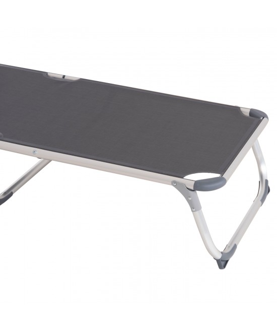 ΞΑΠΛΩΣΤΡΑ ΠΑΡΑΛΙΑΣ ΑΛΟΥΜΙΝΙΟΥ ΒΑΡ.ΤΥΠΟΥ ALMIRA HM5054.10 ΓΚΡΙ TEXTILENE 187x59x78Υεκ