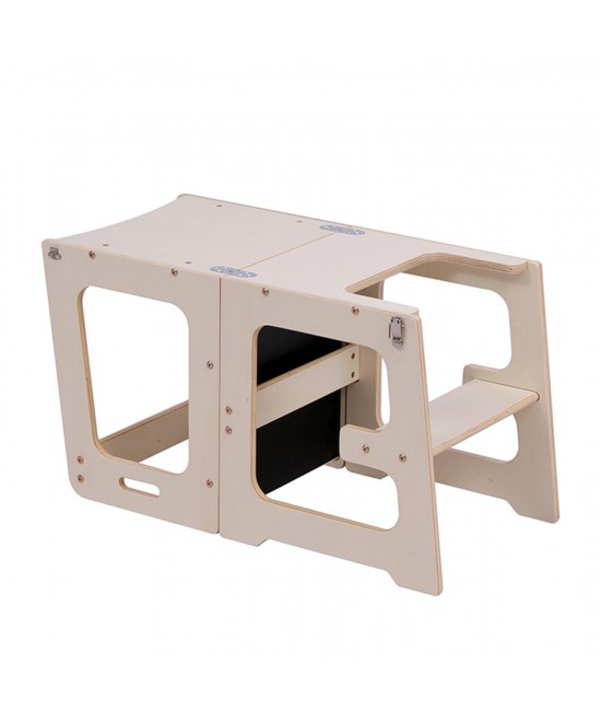 ΠΥΡΓΟΣ ΕΚΜΑΘΗΣΗΣ ΜΕ ΠΙΝΑΚΑ RICKI HM18345.01 ΞΥΛΟ ΠΕΥΚΟΥ ΦΥΣΙΚΟ 37x40x84Υεκ