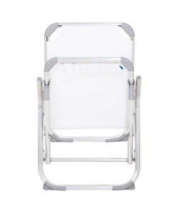 ΚΑΡΕΚΛΑΚΙ ΠΑΡΑΛΙΑΣ ΑΛΟΥΜΙΝΙΟΥ ΒΑΡ.ΤΥΠΟΥ ΥΠΕΡΥΨΩΜΕΝΟ ALMIRA HM6431.03 ΛΕΥΚΟ 53x68x80Υεκ