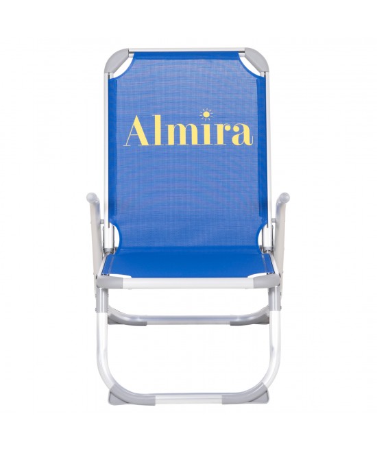 ΚΑΡΕΚΛΑΚΙ ΠΑΡΑΛΙΑΣ ΑΛΟΥΜΙΝΙΟΥ ΒΑΡ.ΤΥΠΟΥ ΥΠΕΡΥΨΩΜΕΝΟ ALMIRA HM6431.01 ΜΠΛΕ 53x68x80Υεκ