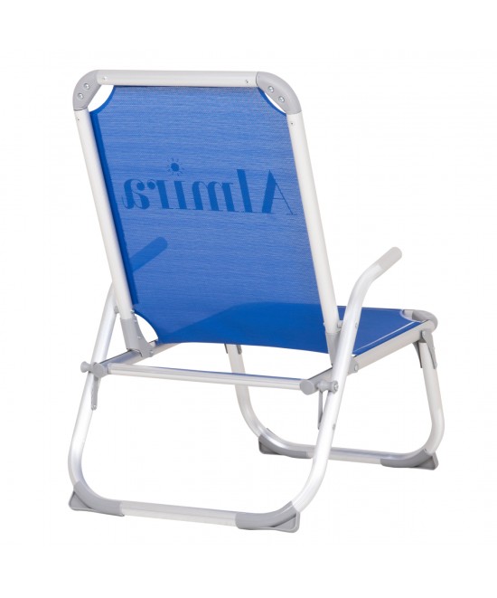 ΚΑΡΕΚΛΑΚΙ ΠΑΡΑΛΙΑΣ ΑΛΟΥΜΙΝΙΟΥ ΒΑΡ.ΤΥΠΟΥ ΥΠΕΡΥΨΩΜΕΝΟ ALMIRA HM6431.01 ΜΠΛΕ 53x68x80Υεκ