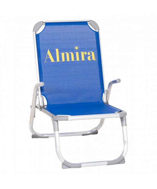 ΚΑΡΕΚΛΑΚΙ ΠΑΡΑΛΙΑΣ ΑΛΟΥΜΙΝΙΟΥ ΒΑΡ.ΤΥΠΟΥ ΥΠΕΡΥΨΩΜΕΝΟ ALMIRA HM6431.01 ΜΠΛΕ 53x68x80Υεκ