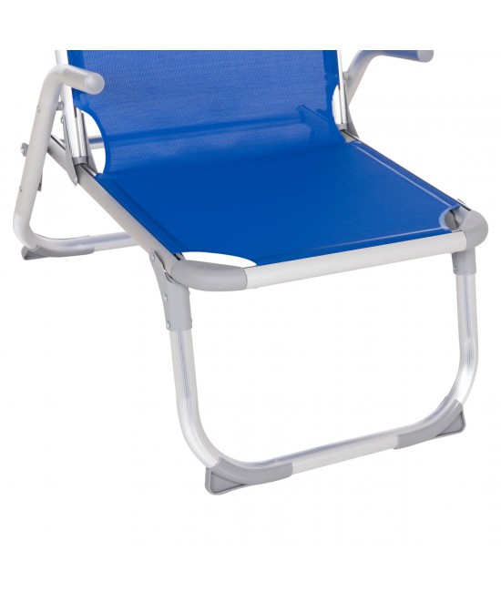 ΚΑΡΕΚΛΑΚΙ ΠΑΡΑΛΙΑΣ ΑΛΟΥΜΙΝΙΟΥ ΒΑΡ.ΤΥΠΟΥ ΥΠΕΡΥΨΩΜΕΝΟ ALMIRA HM6431.01 ΜΠΛΕ 53x68x80Υεκ