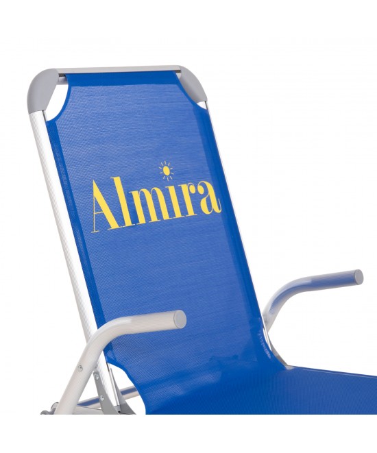 ΚΑΡΕΚΛΑΚΙ ΠΑΡΑΛΙΑΣ ΑΛΟΥΜΙΝΙΟΥ ΒΑΡ.ΤΥΠΟΥ ΥΠΕΡΥΨΩΜΕΝΟ ALMIRA HM6431.01 ΜΠΛΕ 53x68x80Υεκ