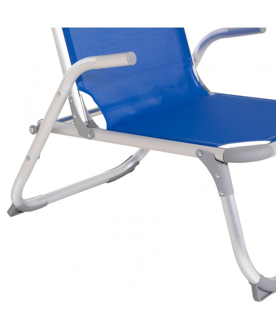 ΚΑΡΕΚΛΑΚΙ ΠΑΡΑΛΙΑΣ ΑΛΟΥΜΙΝΙΟΥ ΒΑΡ.ΤΥΠΟΥ ΥΠΕΡΥΨΩΜΕΝΟ ALMIRA HM6431.01 ΜΠΛΕ 53x68x80Υεκ